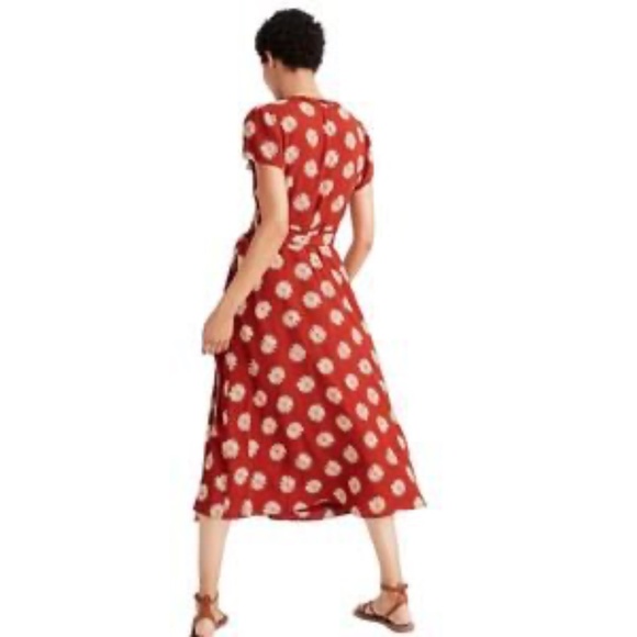 Madewell Ruffle-Edge Wrap Midi Dress - Picture 2 of 9